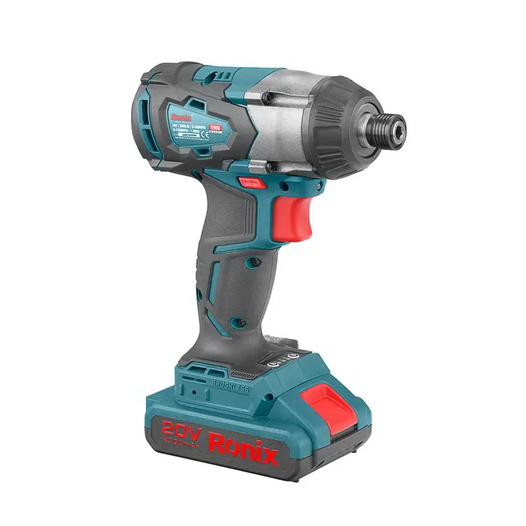 پیچ گوشتی چکشی رونیکس شارژی براشلس 20 ولت