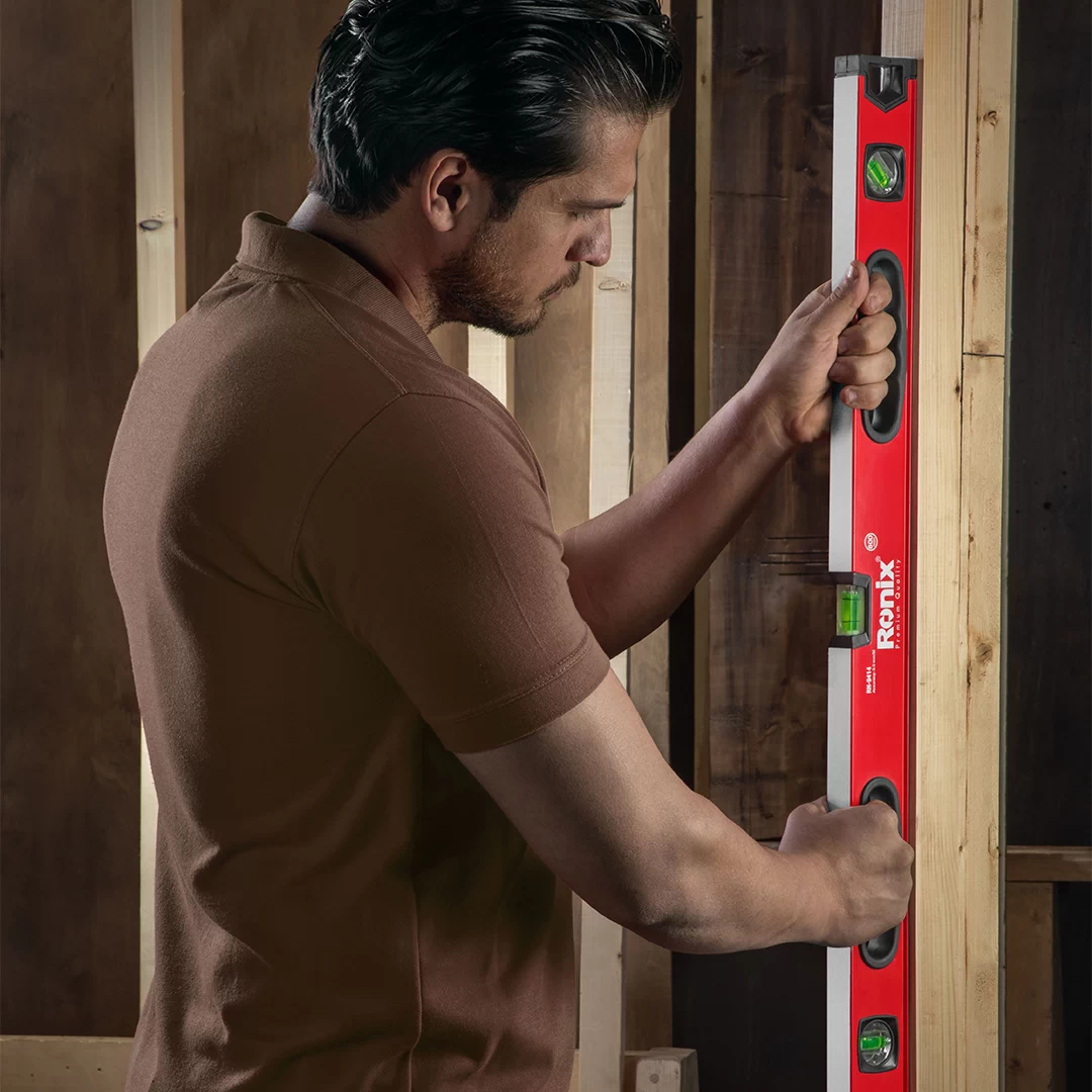 تراز رونیکس بنایی 80 سانتی متری با دقت 0.5 میلی متر9414